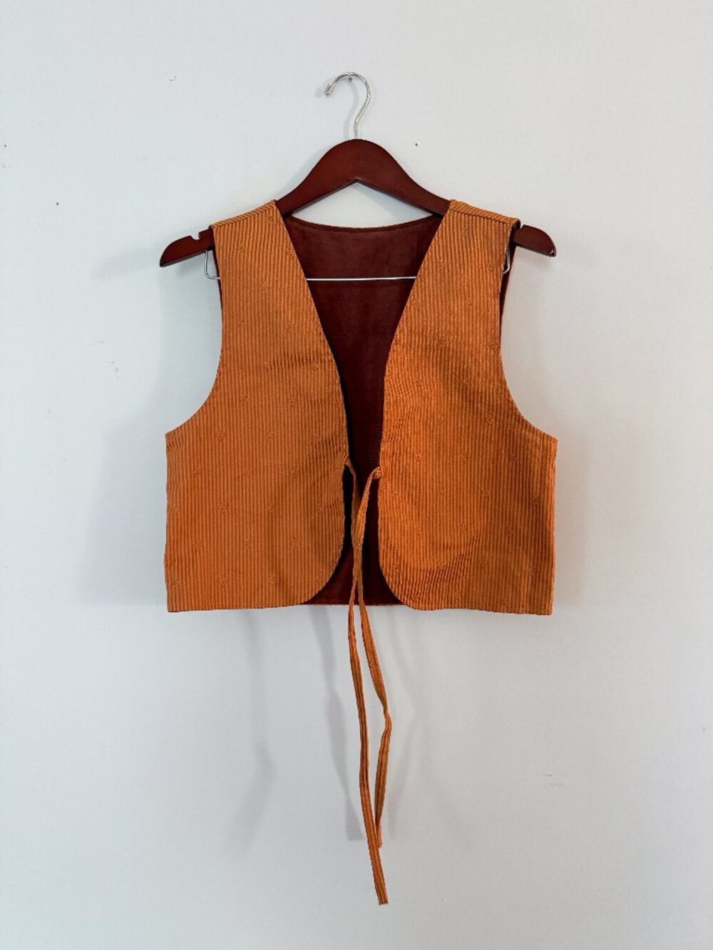 Handmade Reversible Vest Portugal Artisan Size S